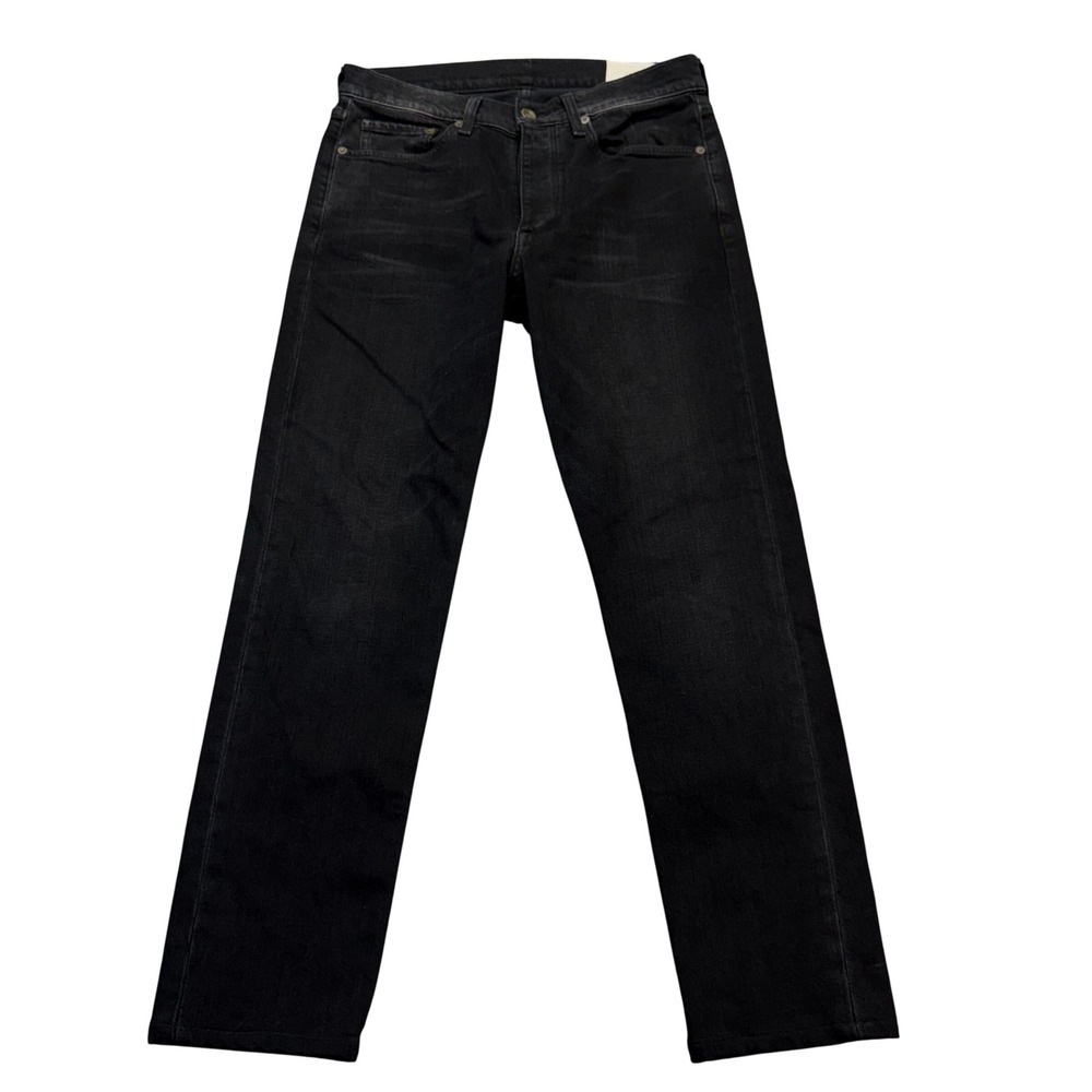 Rag & Bone Jeans Mens 31x28 Fit 2 Slim Ashland Black Organic Cotton Stretch USA